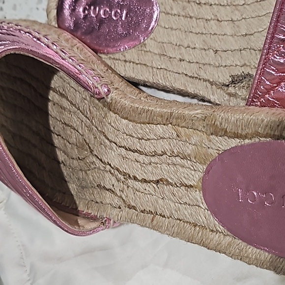 Gucci barbie pink metallic slides 10 41 - Picture 4 of 8